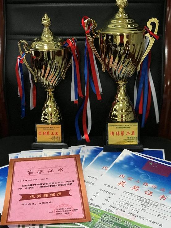 整体奖杯与证书